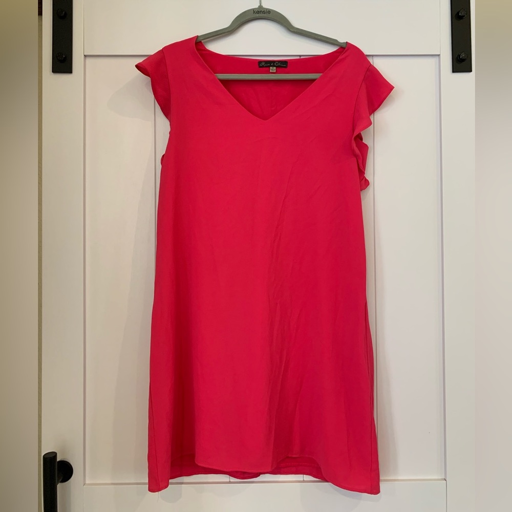 Pink dress perfect for work, church or brunch! A go to dress for all occasions.